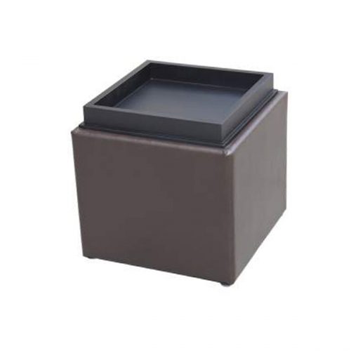 Foldable Storage Ottoman With Tray
